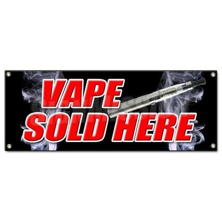 SIGNMISSION VAPE SOLD HERE BANNER SIGN vapor pen liquid flavors smoke smoker hookah pen ecig B-Vape Sold Here